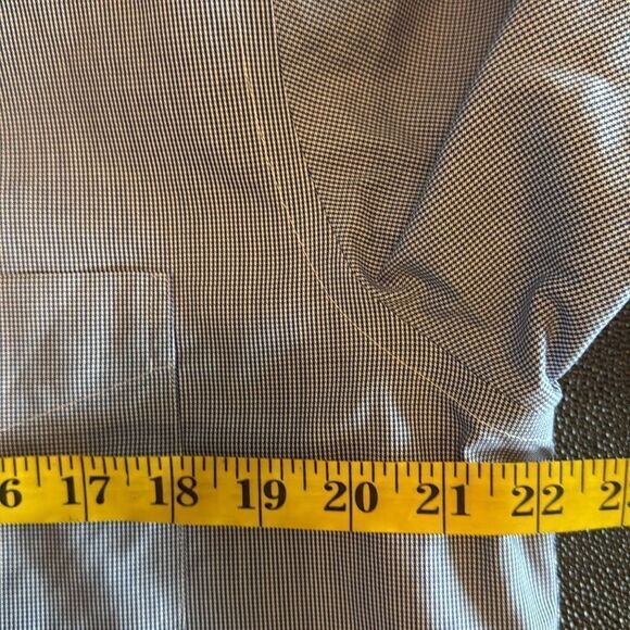 Brooks Brothers Blue Button Down Shirt Houndstooth pattern size 15 1/2-2/3 - Picture 7 of 8